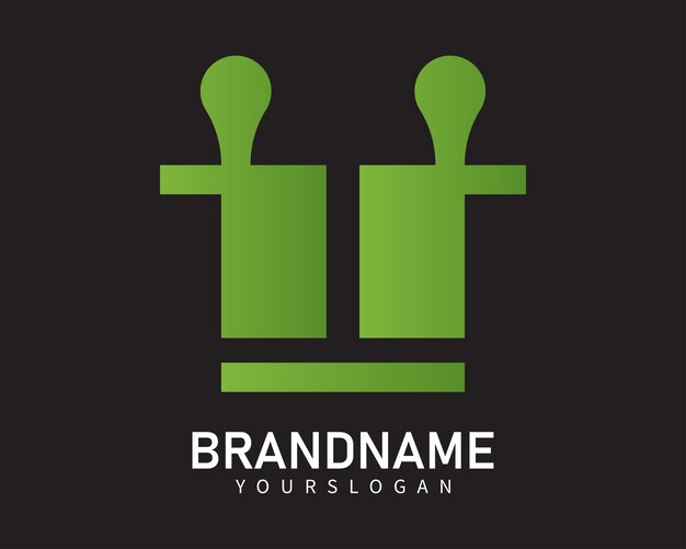 diseño de logotipo de carta comercial vectorial i