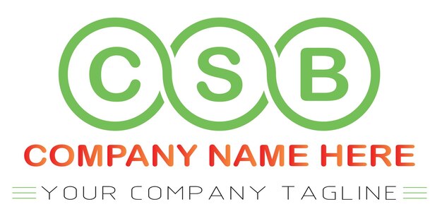Diseño del logotipo de la carta CSB