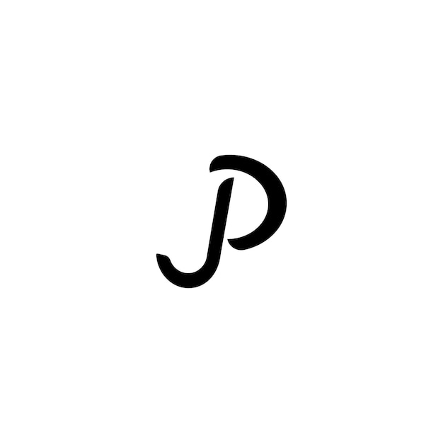 Diseño de logotipo de carta JP