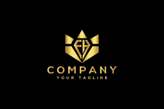 Diseño de logotipo de carta King FH