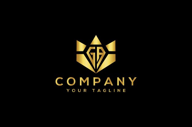 Diseño de logotipo de carta King GA