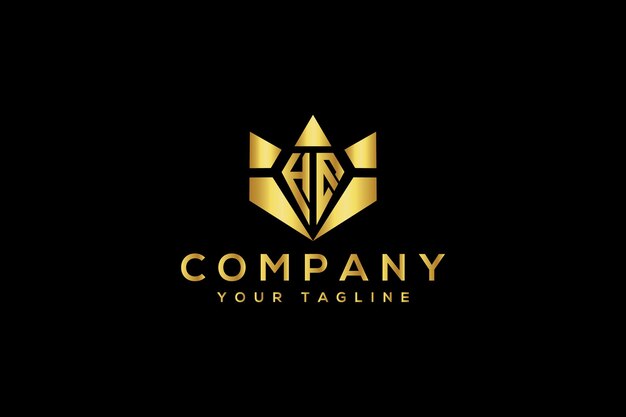 Diseño de logotipo de carta King HM