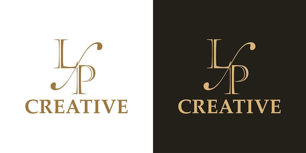 Diseño de logotipo de carta de lujo