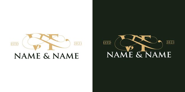 Diseño de logotipo de carta de lujo