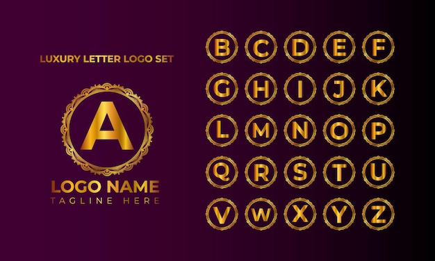 Diseño de logotipo de carta de lujo