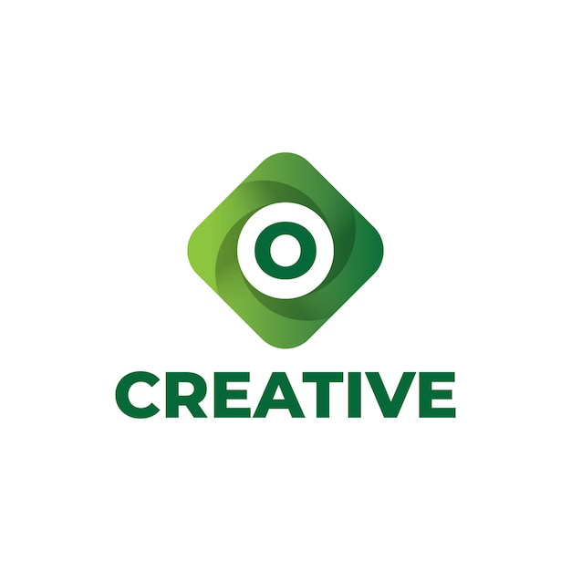 Diseño de logotipo de carta con plantilla de diseño de logotipo profesional de estilo degradado simple