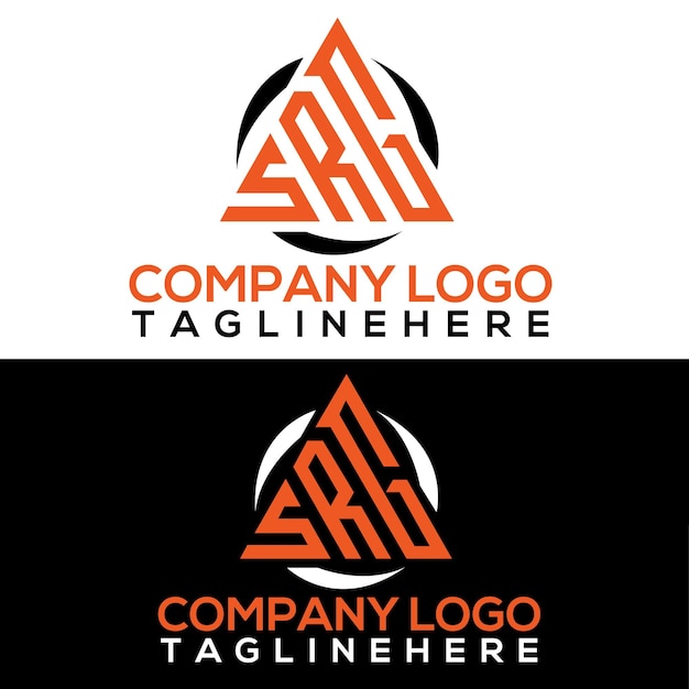 Vector diseño de logotipo de carta srg