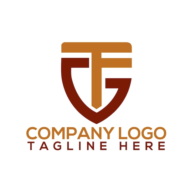 Vector diseño de logotipo de carta tfg