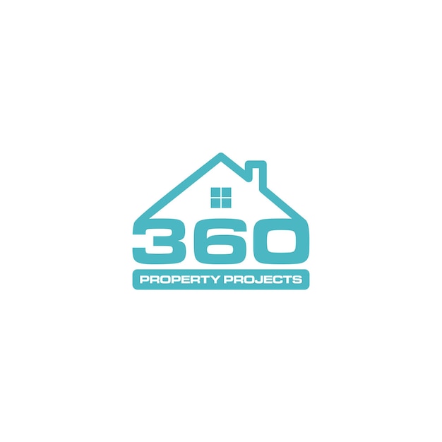 Diseño de logotipo de casa 360