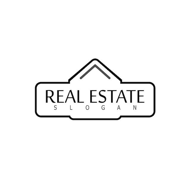 diseño de logotipo de casa bienes raíces