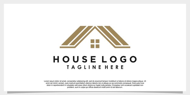 Diseño de logotipo de casa con concepto creativo para su negocio.
