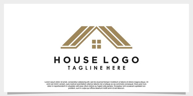 Diseño de logotipo de casa con concepto creativo para su negocio.