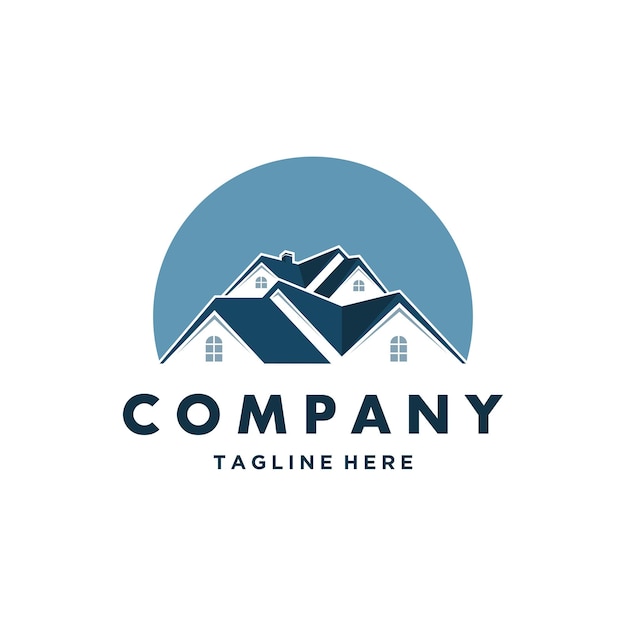 Diseño del logotipo de la casa Concepto del logotipo de la propiedad inmobiliaria y la propiedad inmobiliaria Icono del techo de la casa Logotipo inmobiliario