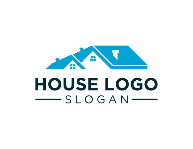 Diseño del logotipo de la casa creado utilizando la aplicación Corel Draw 2018 con un fondo blanco
