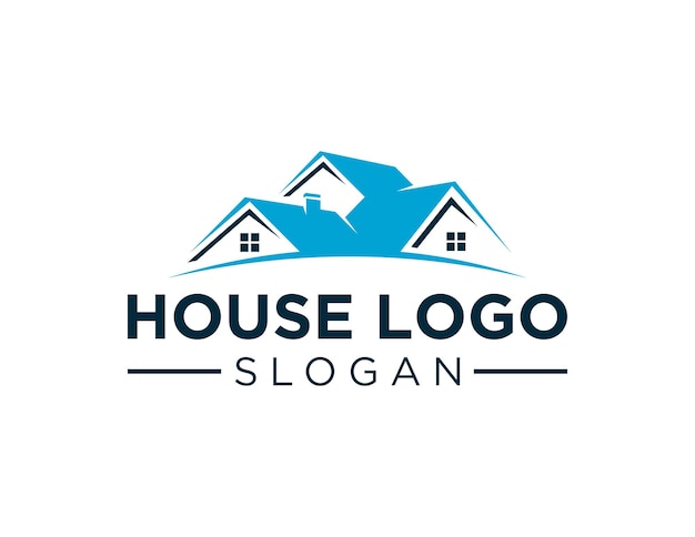 Diseño del logotipo de la casa creado utilizando la aplicación Corel Draw 2018 con un fondo blanco