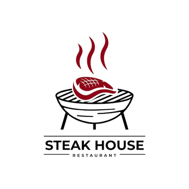 diseño del logotipo de la casa de filetes para un restaurante de negocios