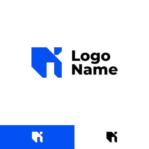 Diseño del logotipo de la casa geométrica