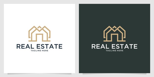 Diseño de logotipo de casa inmobiliaria