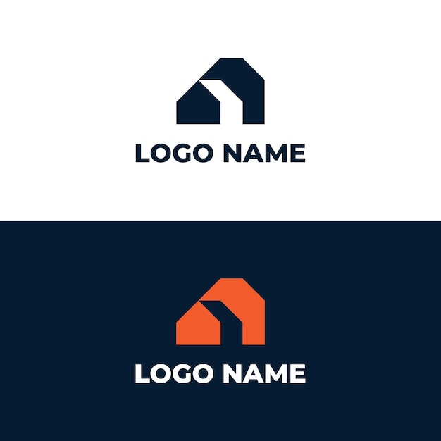 diseño de logotipo de casa moderna