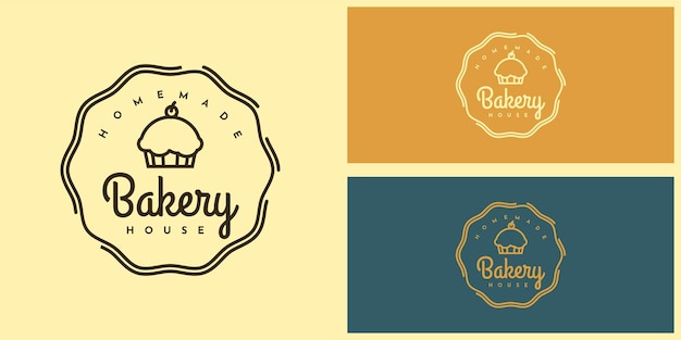 Diseño de logotipo de casa de panadería