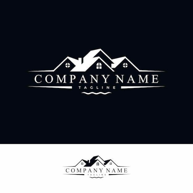 Diseño del logotipo de la casa Realty Property and Real estate logo concept house roof icon