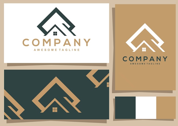 Diseño de logotipo casa vintage