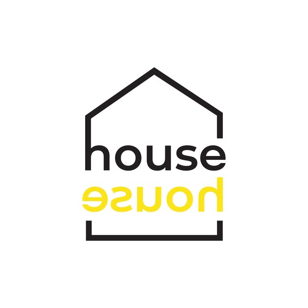diseño de logotipo de la casa de vivienda vector moderno