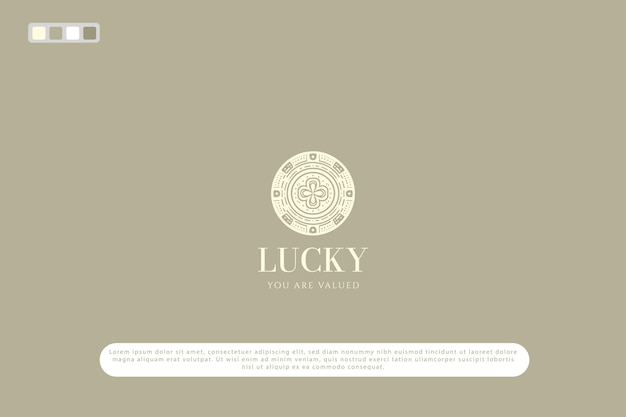 Diseño del logotipo del casino de estilo retro minimalista dibujado a mano de estilo retro vector editable