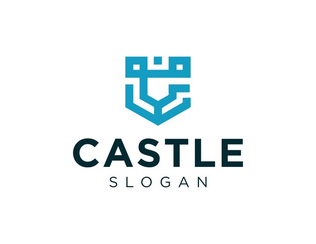 El diseño del logotipo del castillo se creó utilizando la aplicación Corel Draw 2018 con un fondo blanco.
