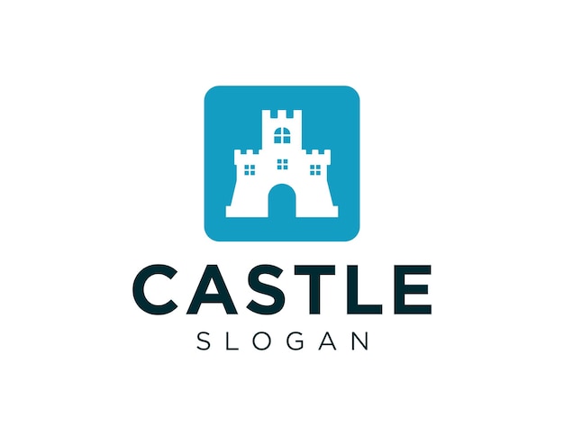 El diseño del logotipo del castillo se creó utilizando la aplicación Corel Draw 2018 con un fondo blanco.