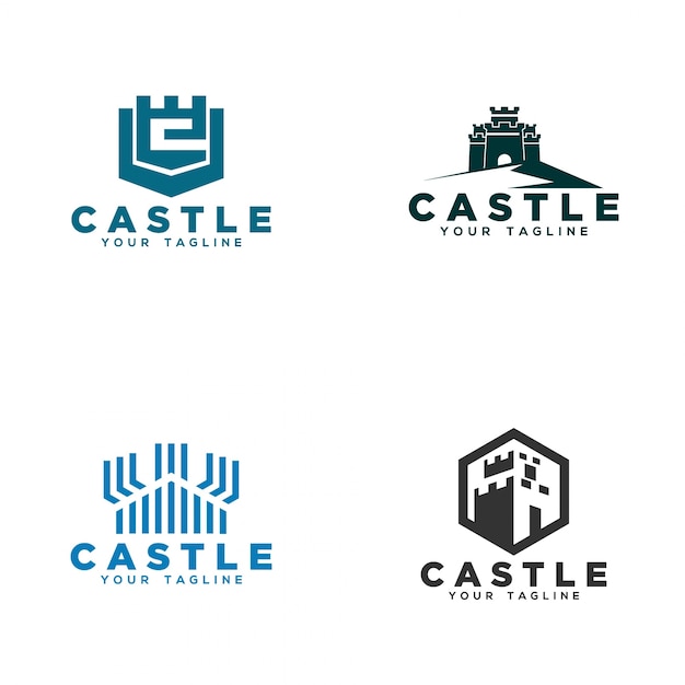 Diseño de logotipo de castillo