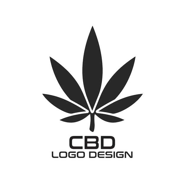 Vector diseño del logotipo del cbd vectorial