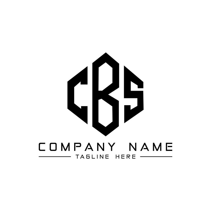Vector diseño del logotipo de la cbs con letras en forma de polígono diseño de logotipo en forma de cúbico y polígono cbs hexágono modelo de logotipo vectorial colores blanco y negro monograma de negocios y logotipo inmobiliario cbs