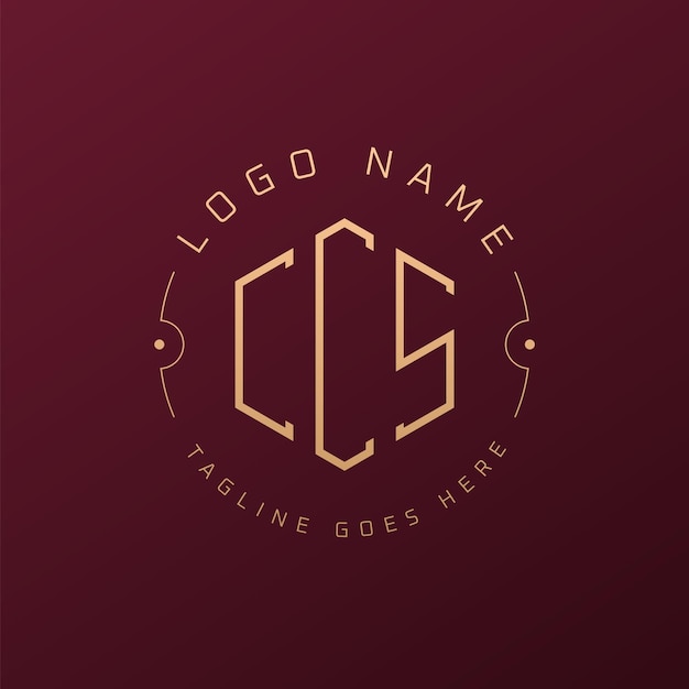Diseño de logotipo de CCS de lujo Carta elegante CCS monograma Logotipo minimalista Poligono CCS plantilla de diseño de logotipo