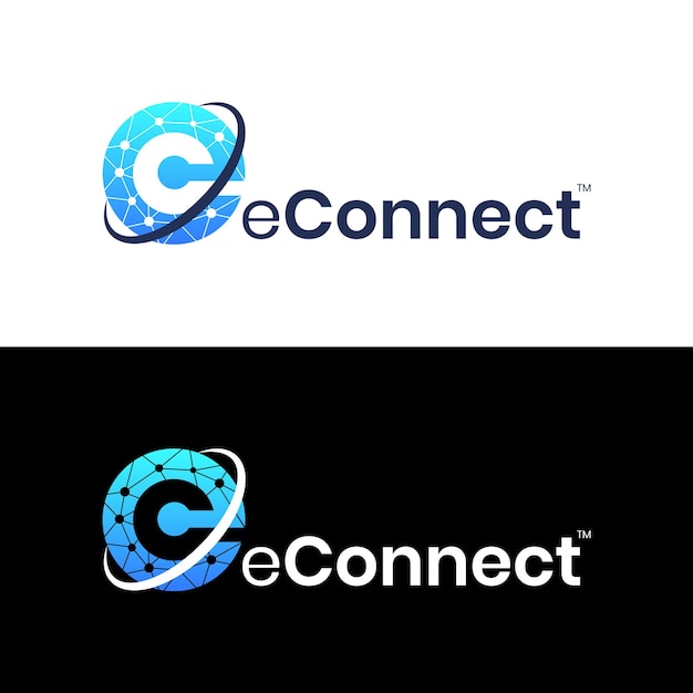 Diseño del logotipo de la CE de tecnología premium Earth Shohag