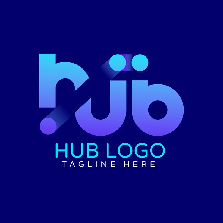 Vector diseño de logotipo de centro de degradado