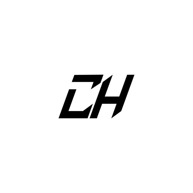El diseño del logotipo CH monograma letra nombre de texto símbolo monocromático logotipo carácter alfabético logotipo simple