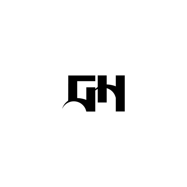 El diseño del logotipo CH monograma letra nombre de texto símbolo monocromático logotipo carácter alfabético logotipo simple