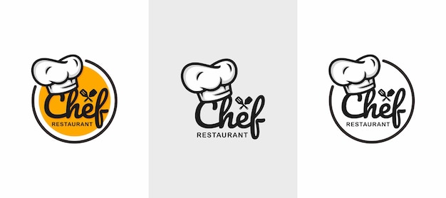Diseño de logotipo de chef Logotipo de restaurante