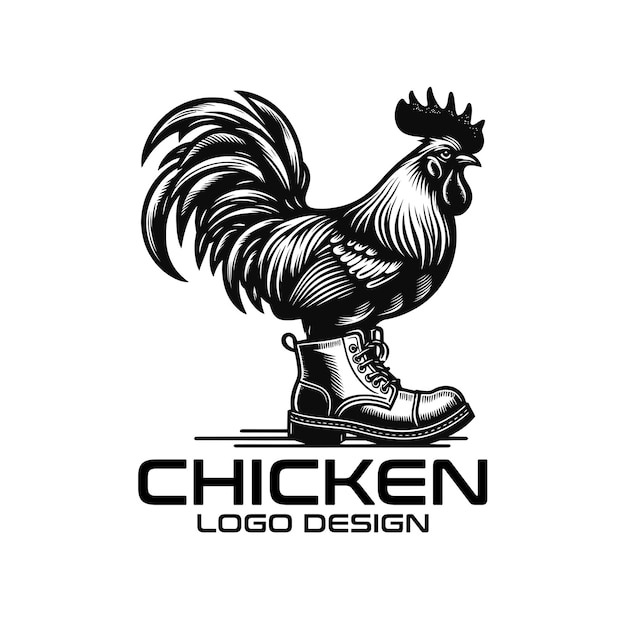 Diseño del logotipo de Chicken Vector