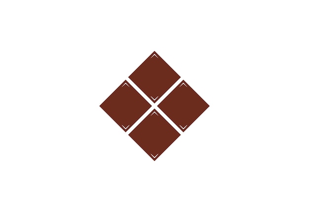 Diseño del logotipo de chocolate dulce Concepto de diseño vectorial