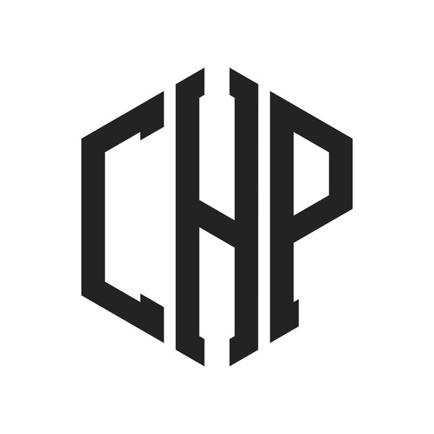 Diseño del logotipo de CHP Letra inicial Monograma de CHP Logotipo con forma de hexágono