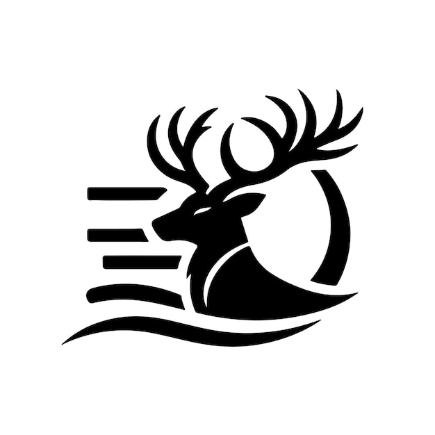 Diseño de logotipo de ciervo Vector Creativo Diseño de Logotipo de cervo