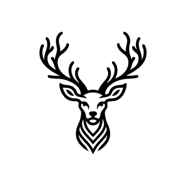 Diseño de logotipo de ciervo Vector Creativo Diseño de Logotipo de cervo