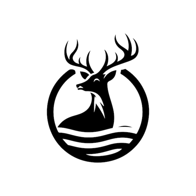 Diseño de logotipo de ciervo Vector Creativo Diseño de Logotipo de cervo
