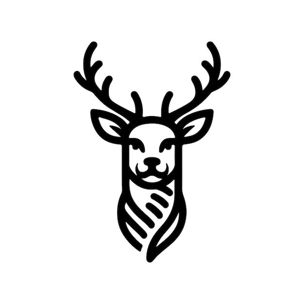 Diseño de logotipo de ciervo Vector Creativo Diseño de Logotipo de cervo