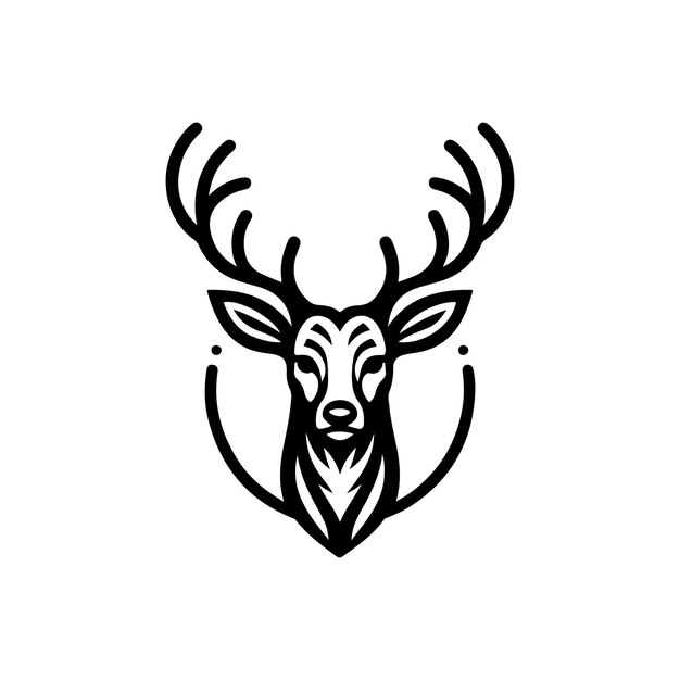 Diseño de logotipo de ciervo Vector Creativo Diseño de Logotipo de cervo
