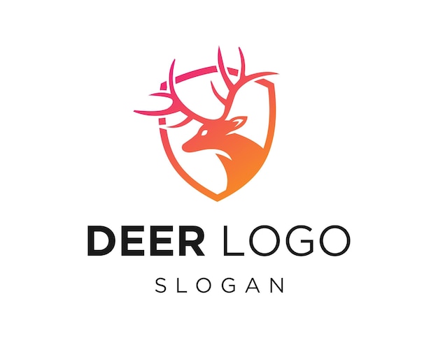 Diseño de logotipo de ciervo
