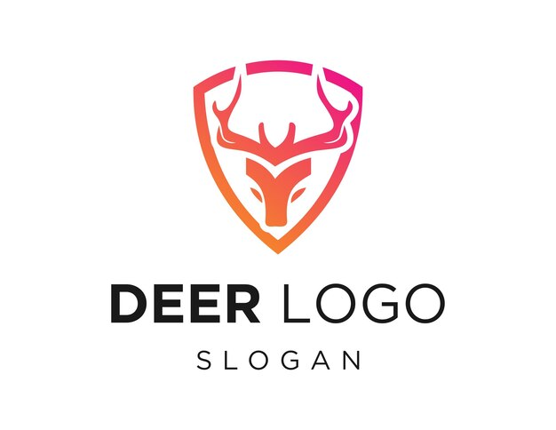 Diseño de logotipo de ciervo