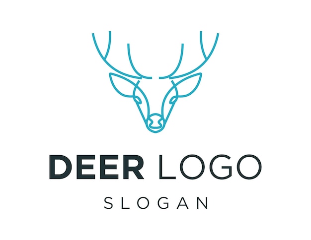 Diseño de logotipo de ciervo